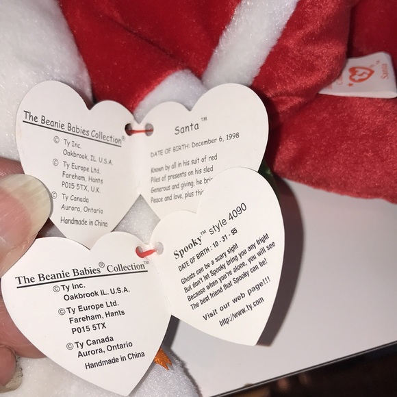 Set of 4 Ty holiday Beanie Babies - Picture 3 of 8